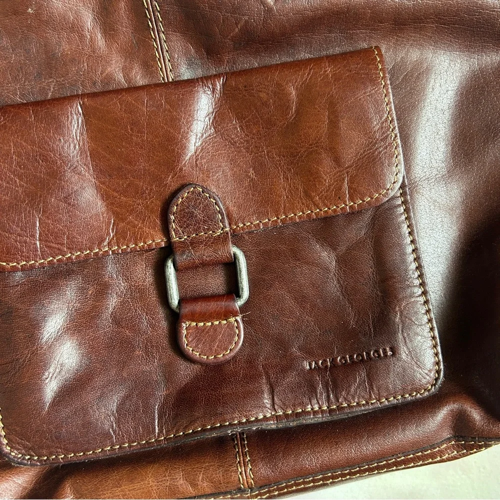 Jack Georges Voyager Collection Hobo Bag with Front Pocket and Adjustable Strap